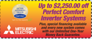 Up to $2,250 off Perfect Comfort Inverter Systems